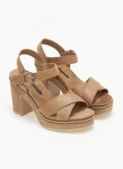 Πέδιλα με μπαρέτα Crossover Refresh 170695 - Τάουπε -Κατάστημα TheFashionProject pedila me mpareta crossover refresh 170695 110466 b7jc