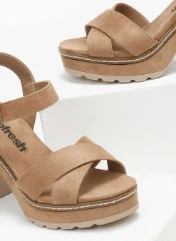 Πέδιλα με μπαρέτα Crossover Refresh 170695 - Τάουπε -Κατάστημα TheFashionProject pedila me mpareta crossover refresh 170695 110466 hspu