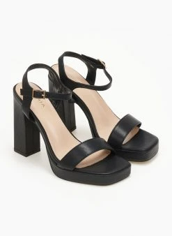 The Fashion Project Πέδιλα με μπαρέτα και φιάπα - Μαύρο -Κατάστημα TheFashionProject pedila me mpareta kai fiapa 110613 ktnm