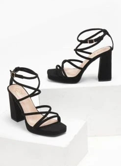 The Fashion Project Πέδιλα με μπαρέτα και φιάπα - Μαύρο -Κατάστημα TheFashionProject pedila me mpareta kai fiapa 111687 2nio