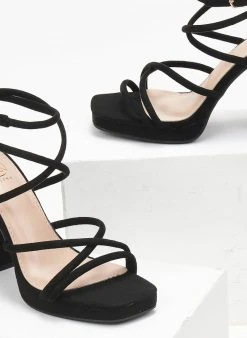 The Fashion Project Πέδιλα με μπαρέτα και φιάπα - Μαύρο -Κατάστημα TheFashionProject pedila me mpareta kai fiapa 111687 a4pp