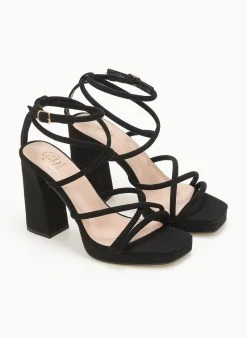 The Fashion Project Πέδιλα με μπαρέτα και φιάπα - Μαύρο -Κατάστημα TheFashionProject pedila me mpareta kai fiapa 111687 mn4f