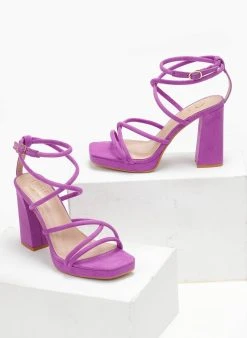 The Fashion Project Πέδιλα με μπαρέτα και φιάπα - Μωβ ανοιχτό -Κατάστημα TheFashionProject pedila me mpareta kai fiapa 111688 jntw