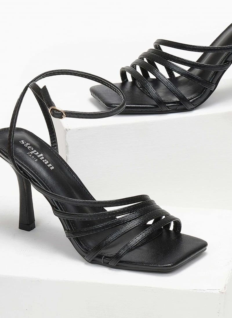 The Fashion Project Πέδιλα με μπαρέτα και λεπτά λουράκια - Μαύρο 5 The Fashion Project Πέδιλα με μπαρέτα και λεπτά λουράκια - Μαύρο - Image 3