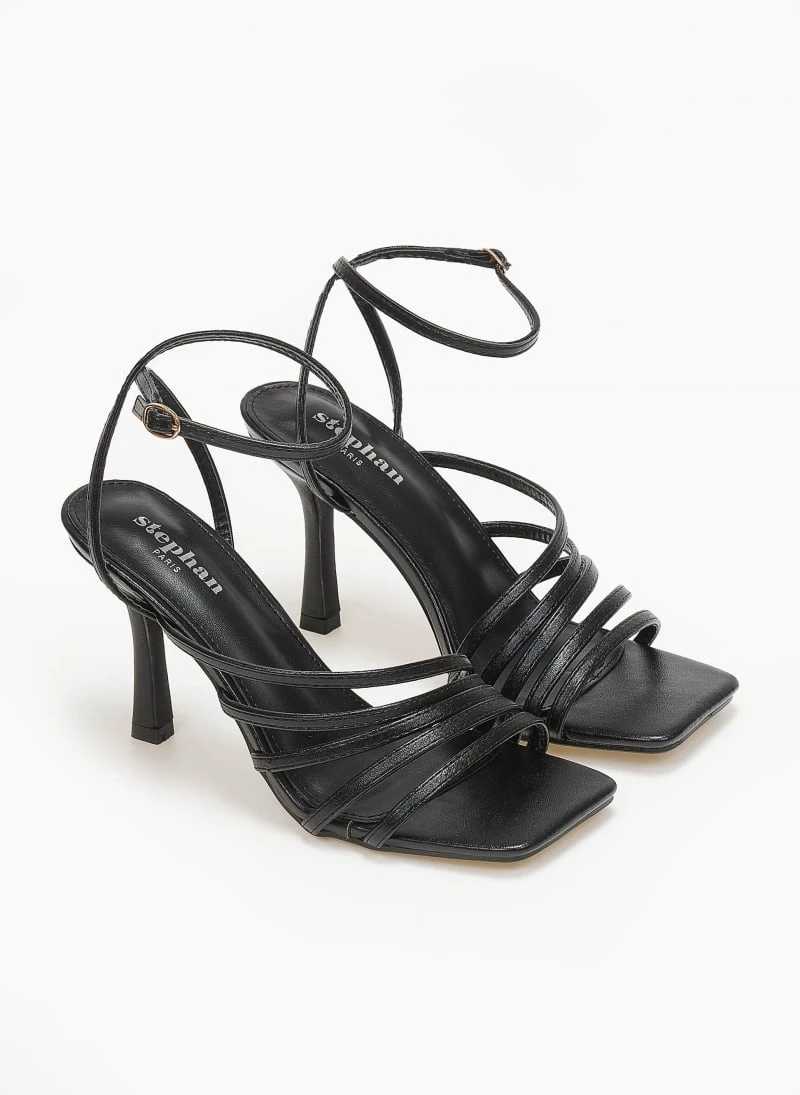The Fashion Project Πέδιλα με μπαρέτα και λεπτά λουράκια - Μαύρο 6 The Fashion Project Πέδιλα με μπαρέτα και λεπτά λουράκια - Μαύρο - Image 4