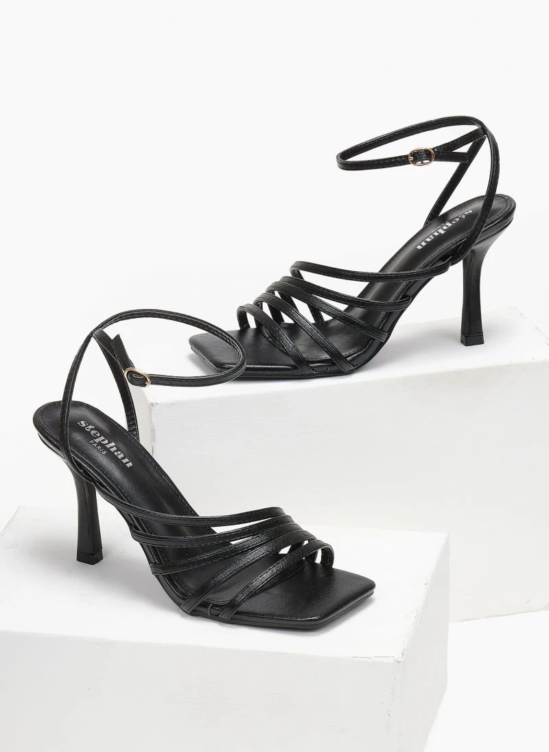 The Fashion Project Πέδιλα με μπαρέτα και λεπτά λουράκια - Μαύρο 4 The Fashion Project Πέδιλα με μπαρέτα και λεπτά λουράκια - Μαύρο - Image 2