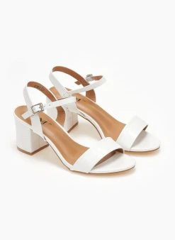 The Fashion Project Πέδιλα με μπαρέτα και Pattern - Λευκό 8 The Fashion Project Πέδιλα με μπαρέτα και Pattern - Λευκό -Κατάστημα TheFashionProject pedila me mpareta kai pattern 111342 c315