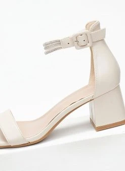 The Fashion Project Πέδιλα με μπαρέτα και στρας - Μπεζ -Κατάστημα TheFashionProject pedila me mpareta kai strass 110706 3avn