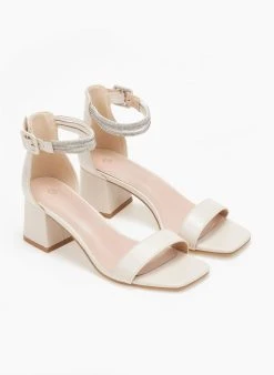 The Fashion Project Πέδιλα με μπαρέτα και στρας - Μπεζ -Κατάστημα TheFashionProject pedila me mpareta kai strass 110706 jxm4