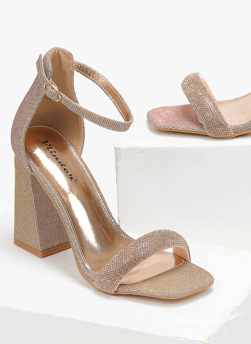 The Fashion Project Πέδιλα με μπαρέτα και στρας - Χαλκός 4 The Fashion Project Πέδιλα με μπαρέτα και στρας - Χαλκός - Image 2