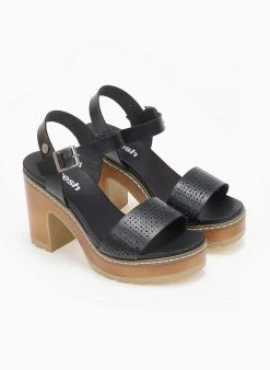 Πέδιλα με μπαρέτα Refresh 170777 - Μαύρο -Κατάστημα TheFashionProject pedila me mpareta refresh 170777 110202 27re