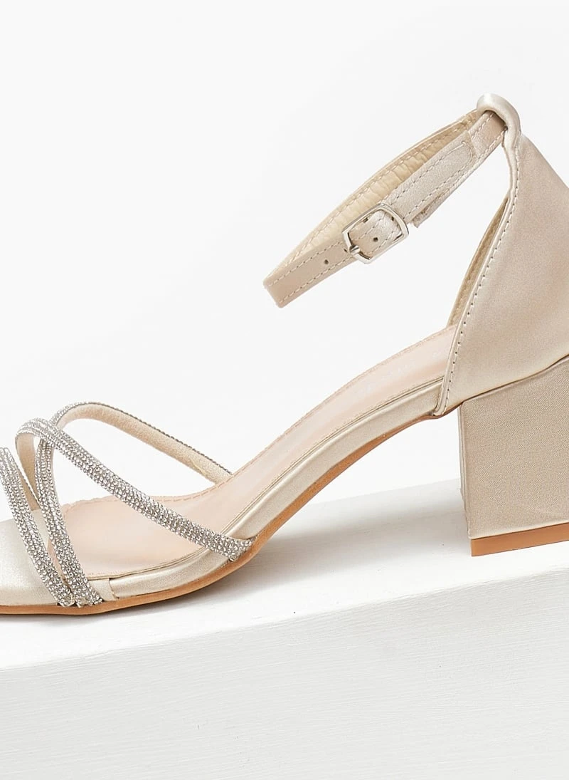 The Fashion Project Πέδιλα με μπαρέτα σατέν - Μπεζ 7 The Fashion Project Πέδιλα με μπαρέτα σατέν - Μπεζ - Image 5