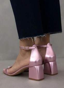 Πέδιλα με μπαρέτα σε μεταλλικά χρώματα Tfp - Ροζ -Κατάστημα TheFashionProject pedila me mpareta se metallika xrwmata tfp 110929 xws7
