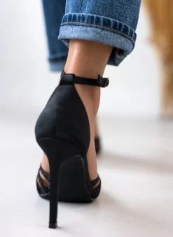 The Fashion Project Πέδιλα με μπαρέτα υφασμάτινα - Μαύρο -Κατάστημα TheFashionProject pedila me mpareta ufasmatina 110600 64on