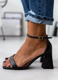 Πέδιλα με μπαρέτα και Pattern Vizzano 6464.102 - Μαύρο -Κατάστημα TheFashionProject pedila me pattern sto takouni vizzano 6464102 106422 smo0