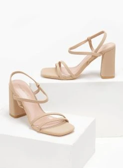 The Fashion Project Πέδιλα με περαστό λουράκι - Τάουπε -Κατάστημα TheFashionProject pedila me perasto louraki 111195 hov1