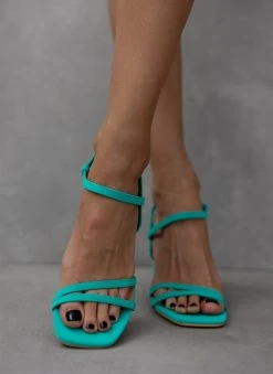 The Fashion Project Πέδιλα με περαστό λουράκι - Μέντα -Κατάστημα TheFashionProject pedila me perasto louraki 111196 tr00