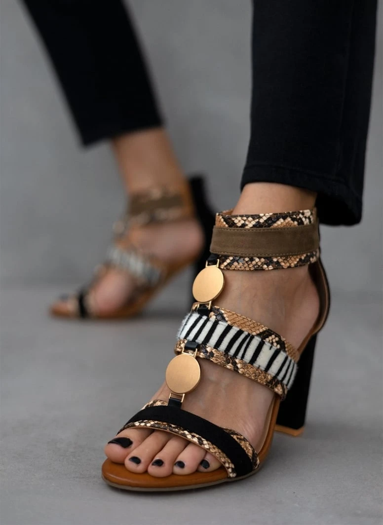 The Fashion Project Πέδιλα με Print και μεταλλικά στοιχεία - Multi 3 The Fashion Project Πέδιλα με Print και μεταλλικά στοιχεία - Multi