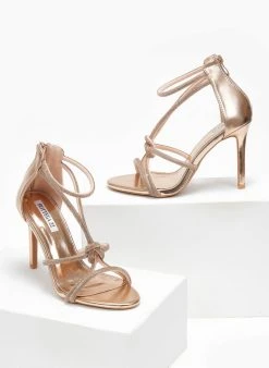 The Fashion Project Πέδιλα με στρας και μπαρέτα - Χαλκός 7 The Fashion Project Πέδιλα με στρας και μπαρέτα - Χαλκός -Κατάστημα TheFashionProject pedila me strass kai mpareta 110854 hw0i