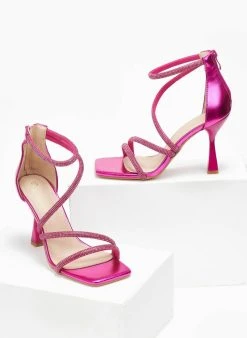 The Fashion Project Πέδιλα με στρας Mettalic - Φούξια 7 The Fashion Project Πέδιλα με στρας Mettalic - Φούξια -Κατάστημα TheFashionProject pedila me strass se metallikes apoxrwseis 110757 3oyk