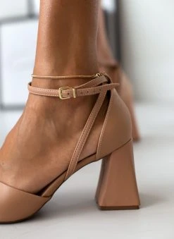 Πέδιλα με μπαρέτα Vizzano 6464.106 - Nude -Κατάστημα TheFashionProject pedila me takouni kampana vizzano 6464106 106432 efkb