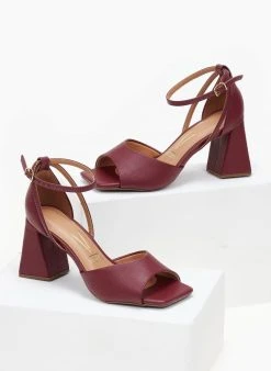 Πέδιλα με μπαρέτα Vizzano 6464.106 - Μπορντό -Κατάστημα TheFashionProject pedila me takouni kampana vizzano 6464106 106434 kik5