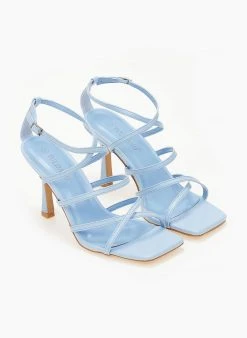 The Fashion Project Πέδιλα με μπαρέτα και χιαστί δέσιμο - Γαλάζιο -Κατάστημα TheFashionProject pedila me xiasti desimo 103826 fnib