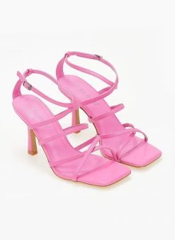 The Fashion Project Πέδιλα με μπαρέτα και χιαστί δέσιμο - Φούξια -Κατάστημα TheFashionProject pedila me xiasti desimo 103827 2me3