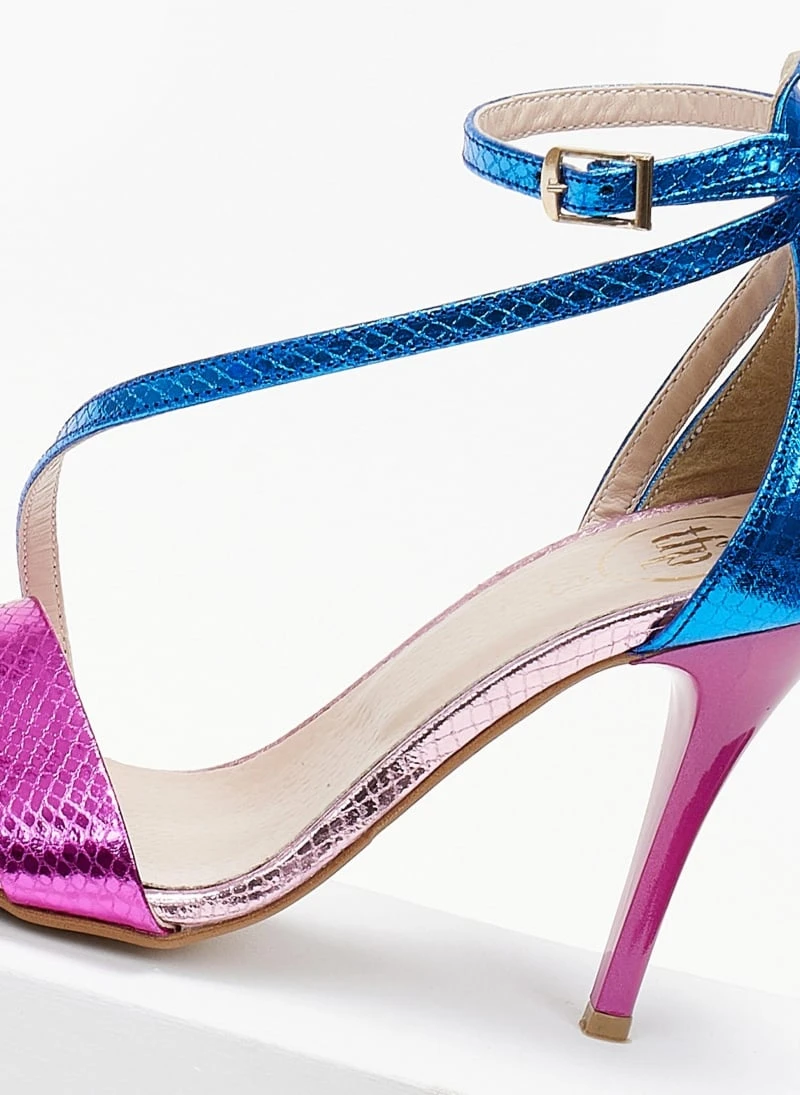 Πέδιλα με μπαρέτα και διχρωμία Tfp - Ροζ 8 Πέδιλα με μπαρέτα και διχρωμία Tfp - Ροζ - Image 6