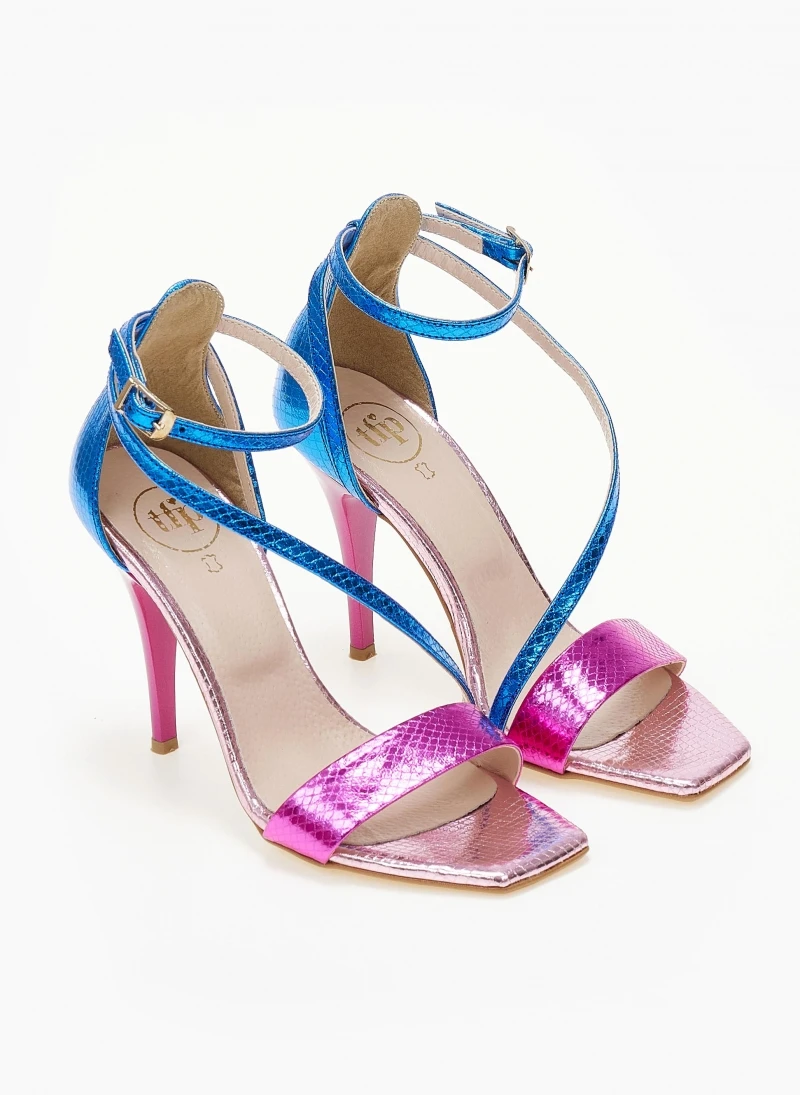 Πέδιλα με μπαρέτα και διχρωμία Tfp - Ροζ 7 Πέδιλα με μπαρέτα και διχρωμία Tfp - Ροζ - Image 5