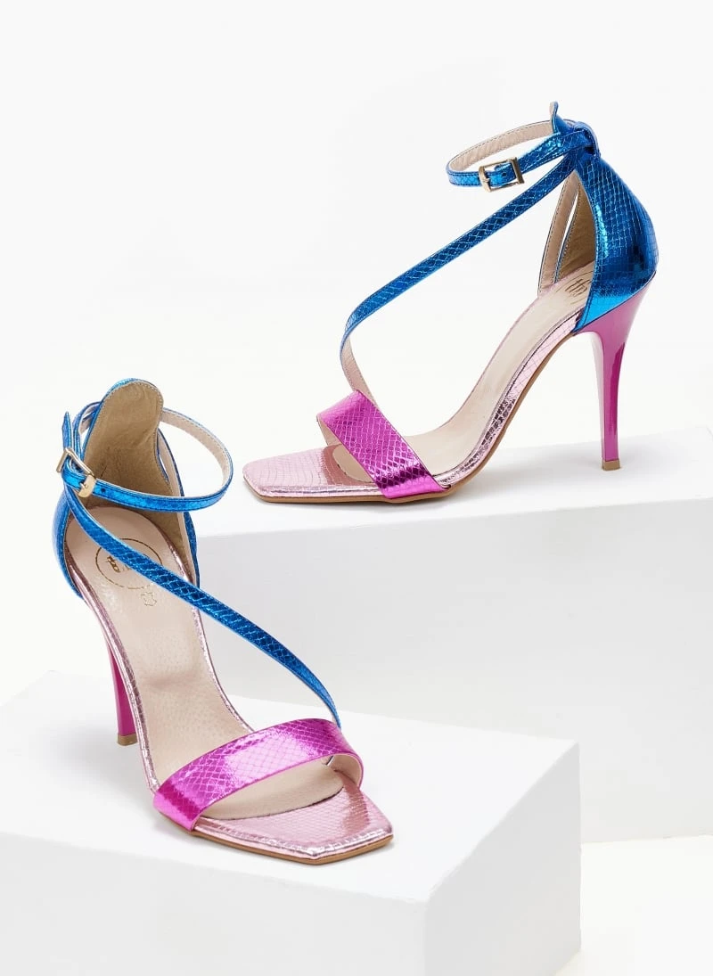 Πέδιλα με μπαρέτα και διχρωμία Tfp - Ροζ 5 Πέδιλα με μπαρέτα και διχρωμία Tfp - Ροζ - Image 3