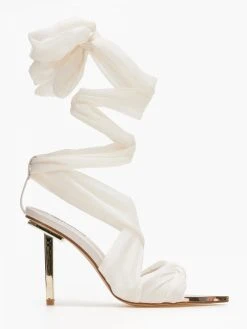 The Fashion Project Πέδιλα Lace Up - Ζαχαρί