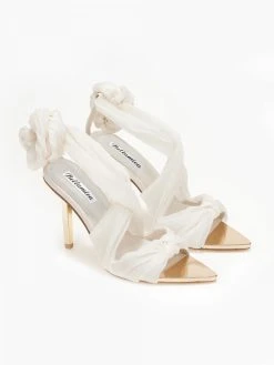 The Fashion Project Πέδιλα Lace Up - Ζαχαρί -Κατάστημα TheFashionProject pedila mutera me lace up desimo 110944 gnzp