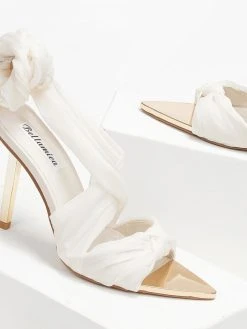 The Fashion Project Πέδιλα Lace Up - Ζαχαρί -Κατάστημα TheFashionProject pedila mutera me lace up desimo 110944 lvpd