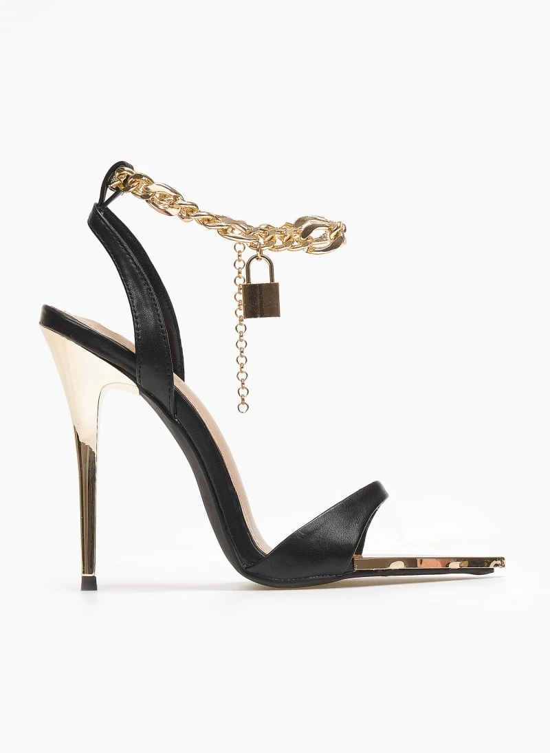 The Fashion Project Πέδιλα με μπαρέτα αλυσίδα - Μαύρο 3 The Fashion Project Πέδιλα με μπαρέτα αλυσίδα - Μαύρο