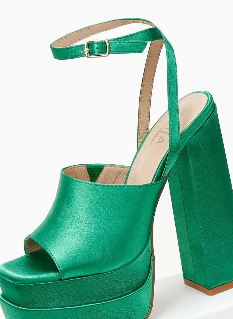 The Fashion Project Πέδιλα με φιάπα υφασμάτινα - Πράσινο 4 The Fashion Project Πέδιλα με φιάπα υφασμάτινα - Πράσινο - Image 2