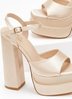 The Fashion Project Πέδιλα Platform σατέν με μπαρέτα - Μπεζ 8 The Fashion Project Πέδιλα Platform σατέν με μπαρέτα - Μπεζ -Κατάστημα TheFashionProject pedila platform saten me mpareta 103902 w0sx