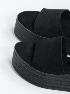 The Fashion Project Flatforms δερμάτινα με μπαρέτα - Μαύρο -Κατάστημα TheFashionProject pedila platformes apo kastori derma 91920 tyub