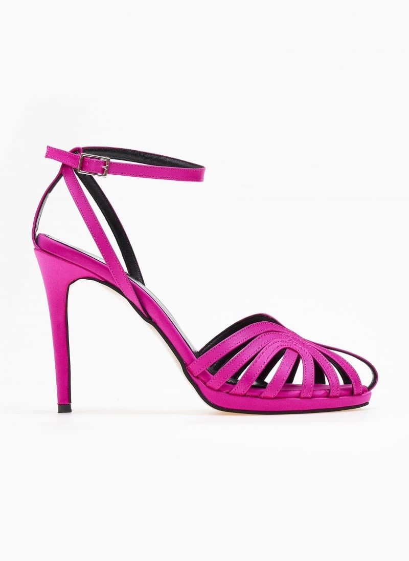 Πέδιλα με μπαρέτα υφασμάτινα ρετρό Tfp - Magenta 4 Πέδιλα με μπαρέτα υφασμάτινα ρετρό Tfp - Magenta - Image 2