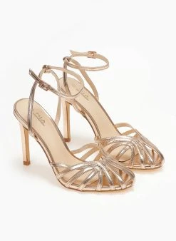 The Fashion Project Πέδιλα με μπαρέτα σε μεταλλικές αποχρώσεις - Χαλκός -Κατάστημα TheFashionProject pedila retro se metallikes apoxrwseis 110715 j0iw