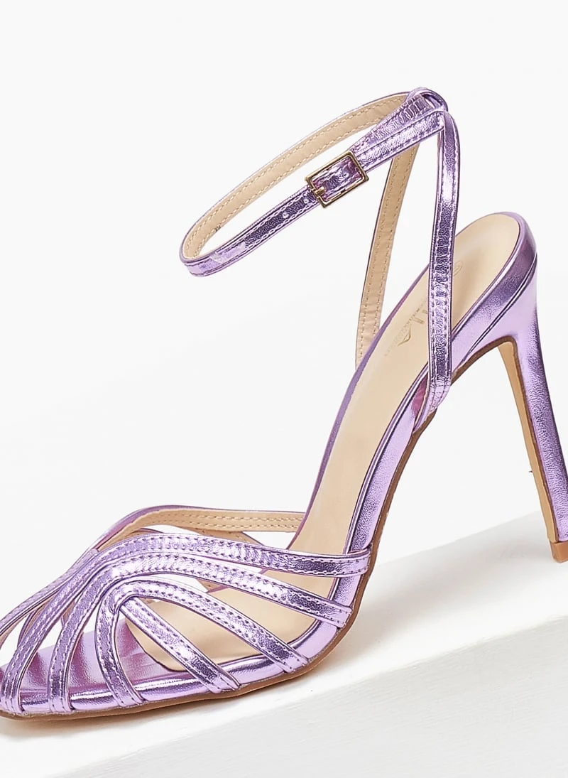 The Fashion Project Πέδιλα με μπαρέτα σε μεταλλικές αποχρώσεις - Μωβ 4 The Fashion Project Πέδιλα με μπαρέτα σε μεταλλικές αποχρώσεις - Μωβ - Image 2