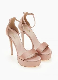 Estil Πέδιλα με μπαρέτα υφασμάτινα Tfp - Nude -Κατάστημα TheFashionProject pedila saten tfp me kleisti fterna 104193 kc28