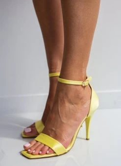 Πέδιλα με μπαρέτα υφασμάτινα Tfp - Κίτρινο