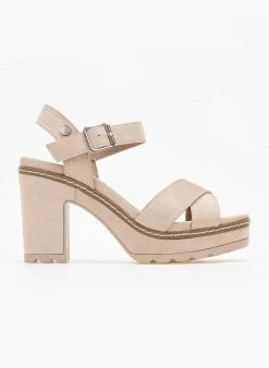 Πέδιλα με μπαρέτα Crossover Refresh 170695 - Μπεζ