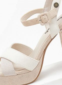 Πέδιλα με φιάπα Suede Refresh 170788 - Μπεζ -Κατάστημα TheFashionProject pedila suede me fiapa refresh 170788 110306 lr6y