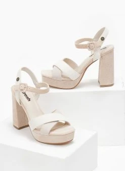 Πέδιλα με φιάπα Suede Refresh 170788 - Μπεζ -Κατάστημα TheFashionProject pedila suede me fiapa refresh 170788 110306 pgkj