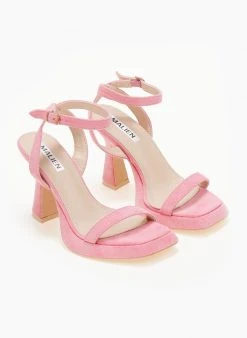 The Fashion Project Πέδιλα με φιάπα Suede και μπαρέτα - Ροζ -Κατάστημα TheFashionProject pedila suede me idiaiteri fiapa 105226 grc2
