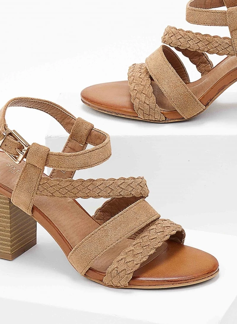 The Fashion Project Πέδιλα με μπαρέτα Suede - Κάμελ 4 The Fashion Project Πέδιλα με μπαρέτα Suede - Κάμελ - Image 2