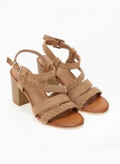 The Fashion Project Πέδιλα με μπαρέτα Suede - Κάμελ 9 The Fashion Project Πέδιλα με μπαρέτα Suede - Κάμελ -Κατάστημα TheFashionProject pedila suede me plekto sxedio 103980 sbn1