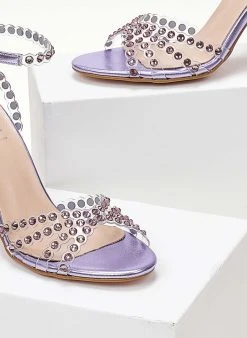 Πέδιλα με στρας και διαφάνεια Tfp - Λιλά 13 Πέδιλα με στρας και διαφάνεια Tfp - Λιλά -Κατάστημα TheFashionProject pedila tfp me diafaneia kai petres 104258 ldrx